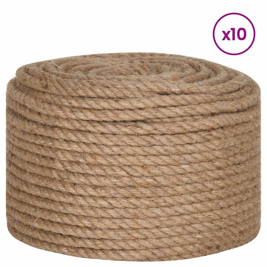 Jute Touw 10 pcs 2 mm Naturel 100% Tossa jute