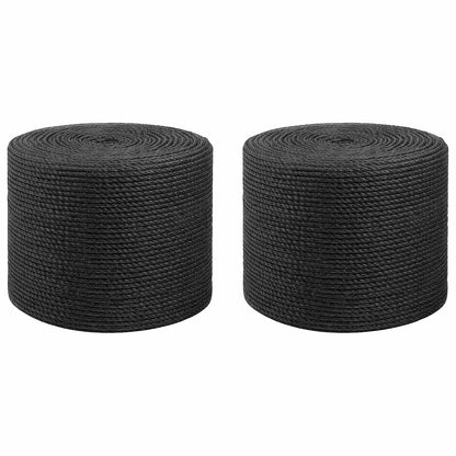 Jute Touw 2 pcs 2 Zwart 100% Tossa jute