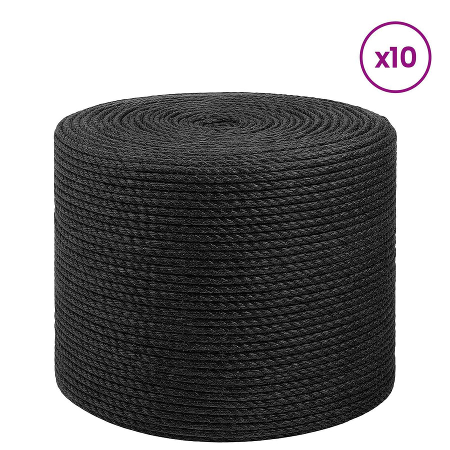 Jute Touw 10 pcs 2 Zwart 100% Tossa jute
