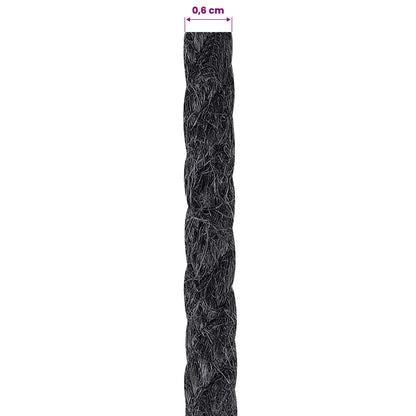 Jute Touw 6 Zwart 100% Tossa jute