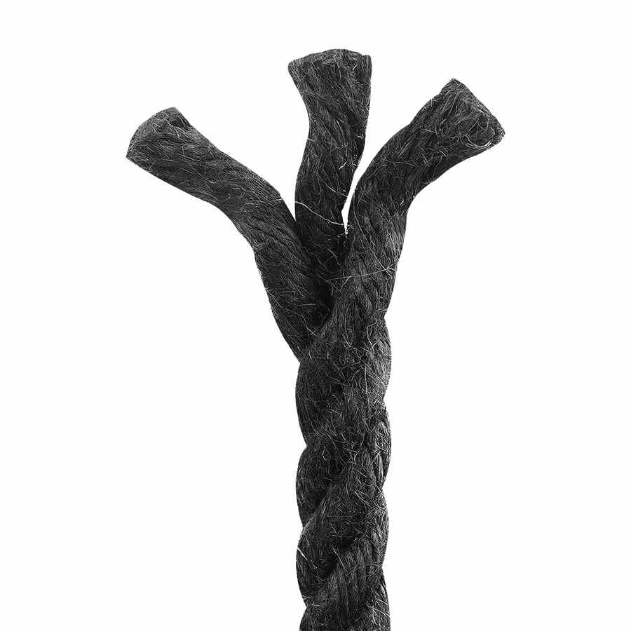 Jute Touw 10 Zwart 100% Tossa jute