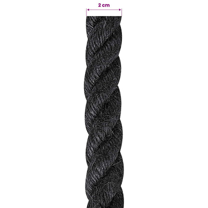 Jute Touw 20 Zwart 100% Tossa jute