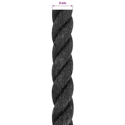 Jute Touw 30 Zwart 100% Tossa jute