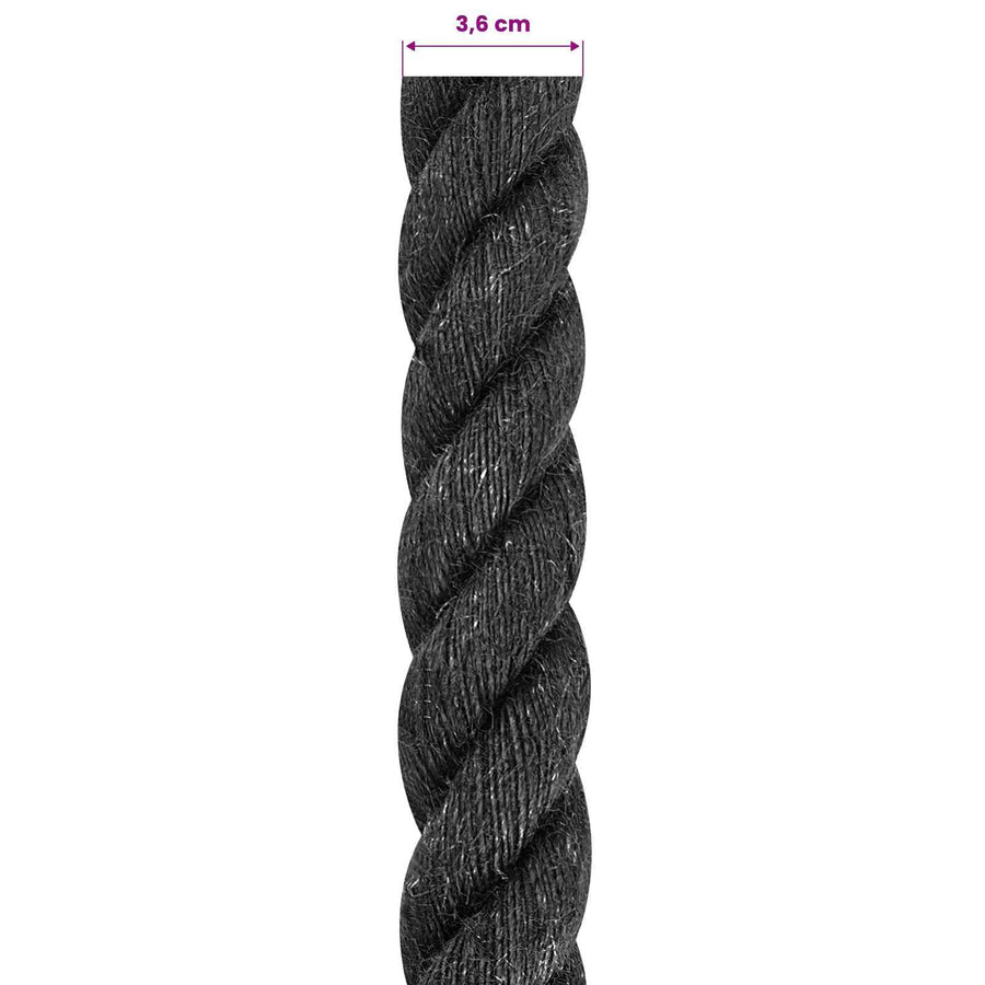 Jute Touw 36 Zwart 100% Tossa jute