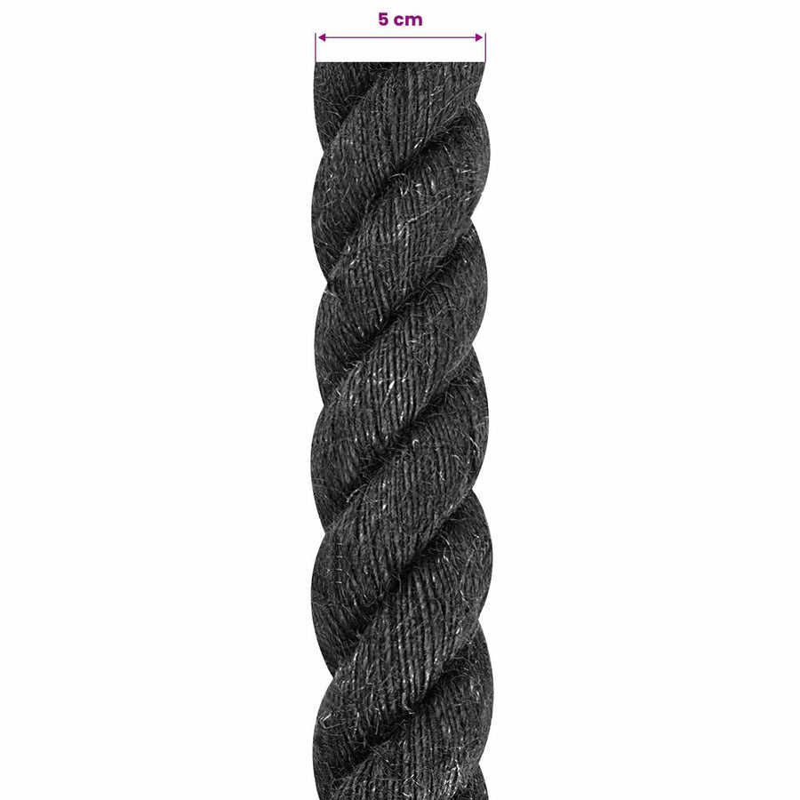 Jute Touw 50 Zwart 100% Tossa jute