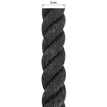 Jute Touw 50 Zwart 100% Tossa jute