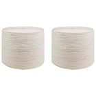 Jute Rope 2 pcs 2 White 100% Tossa jute