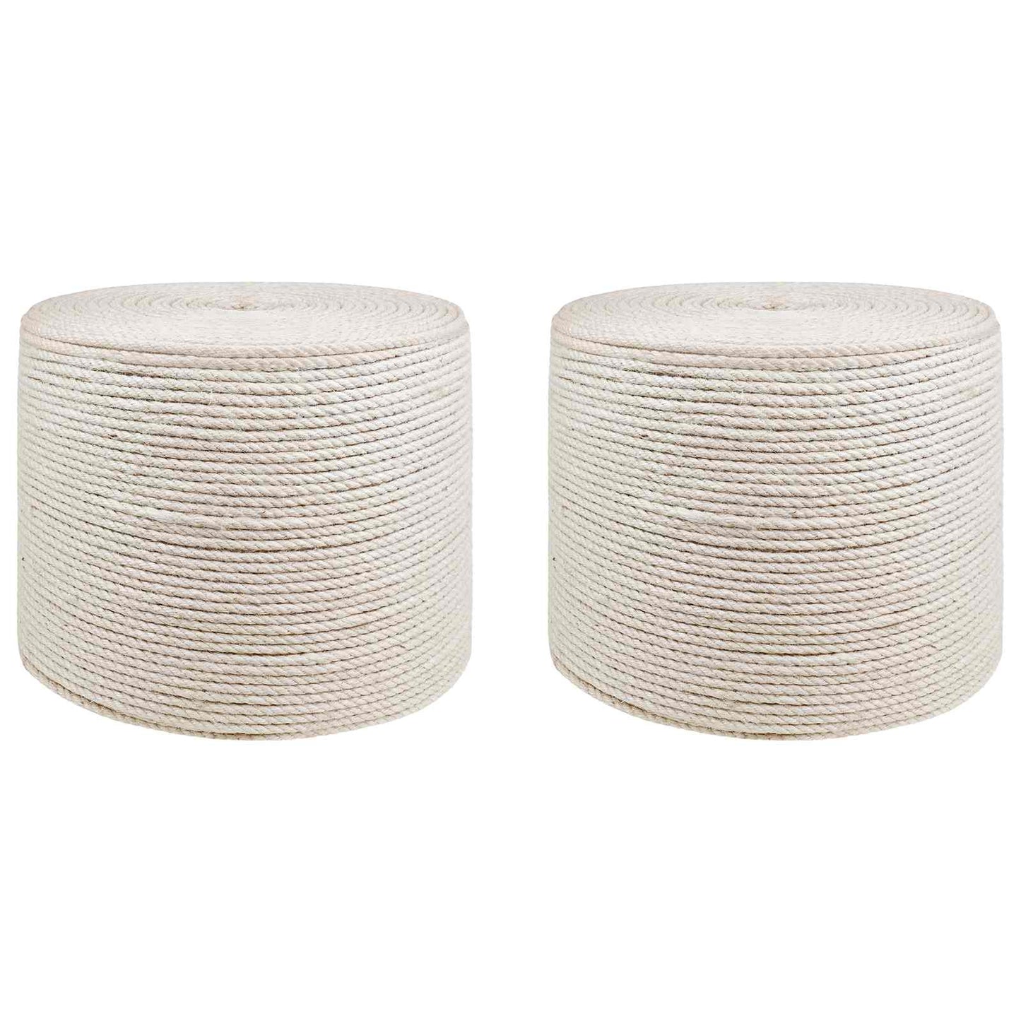 Jute Touw 2 pcs 2 Wit 100% Tossa jute