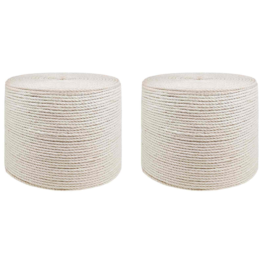 Jute Touw 2 pcs 2 Wit 100% Tossa jute