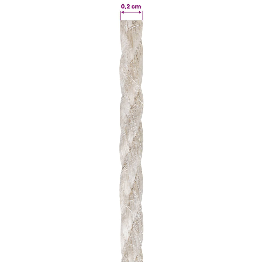 Jute Touw 2 pcs 2 Wit 100% Tossa jute