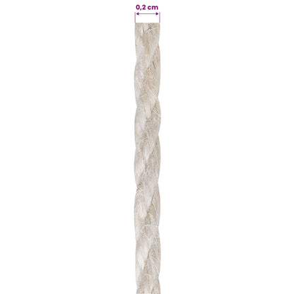 Jute Touw 10 pcs 2 Wit 100% Tossa jute