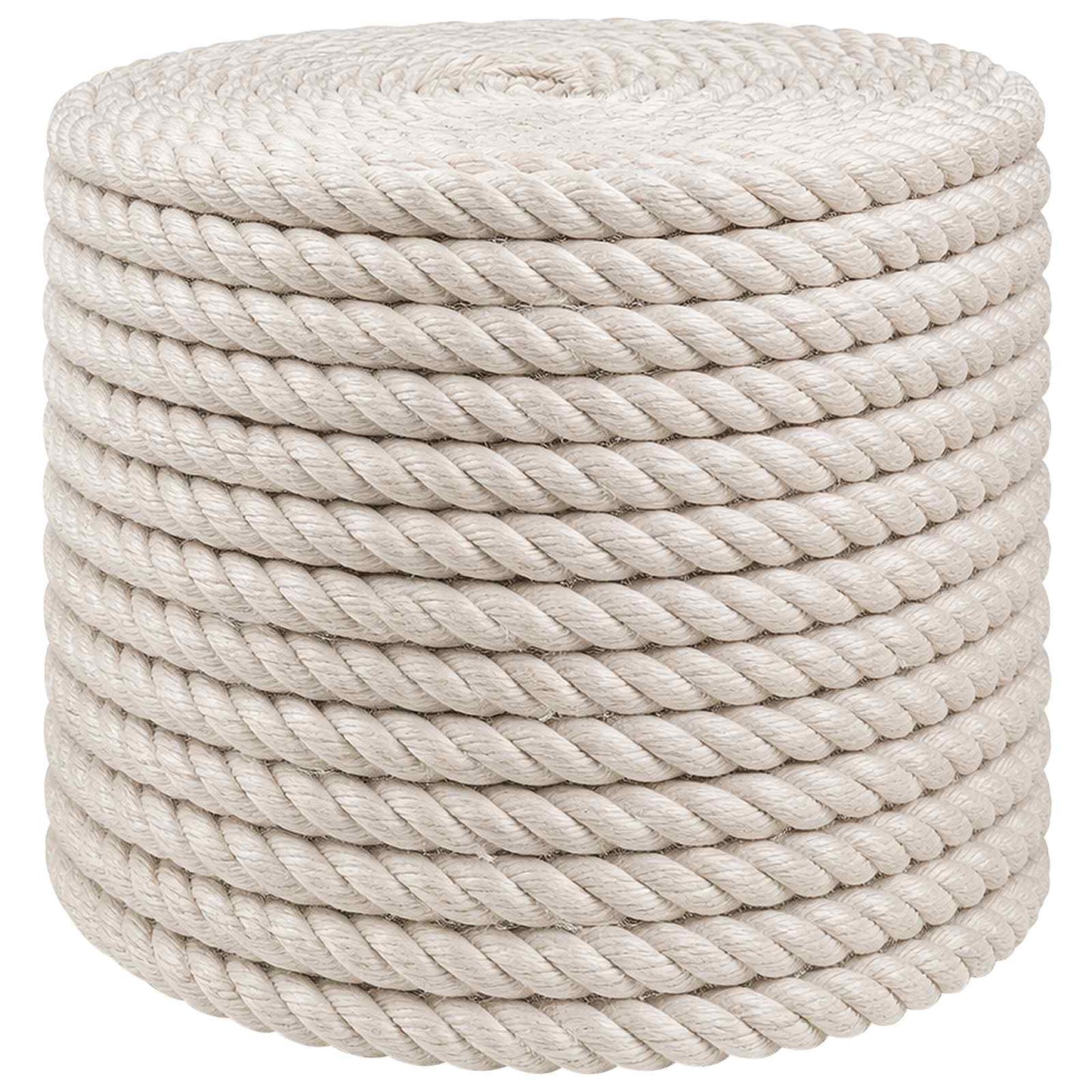 Jute Touw 10 Wit 100% Tossa jute