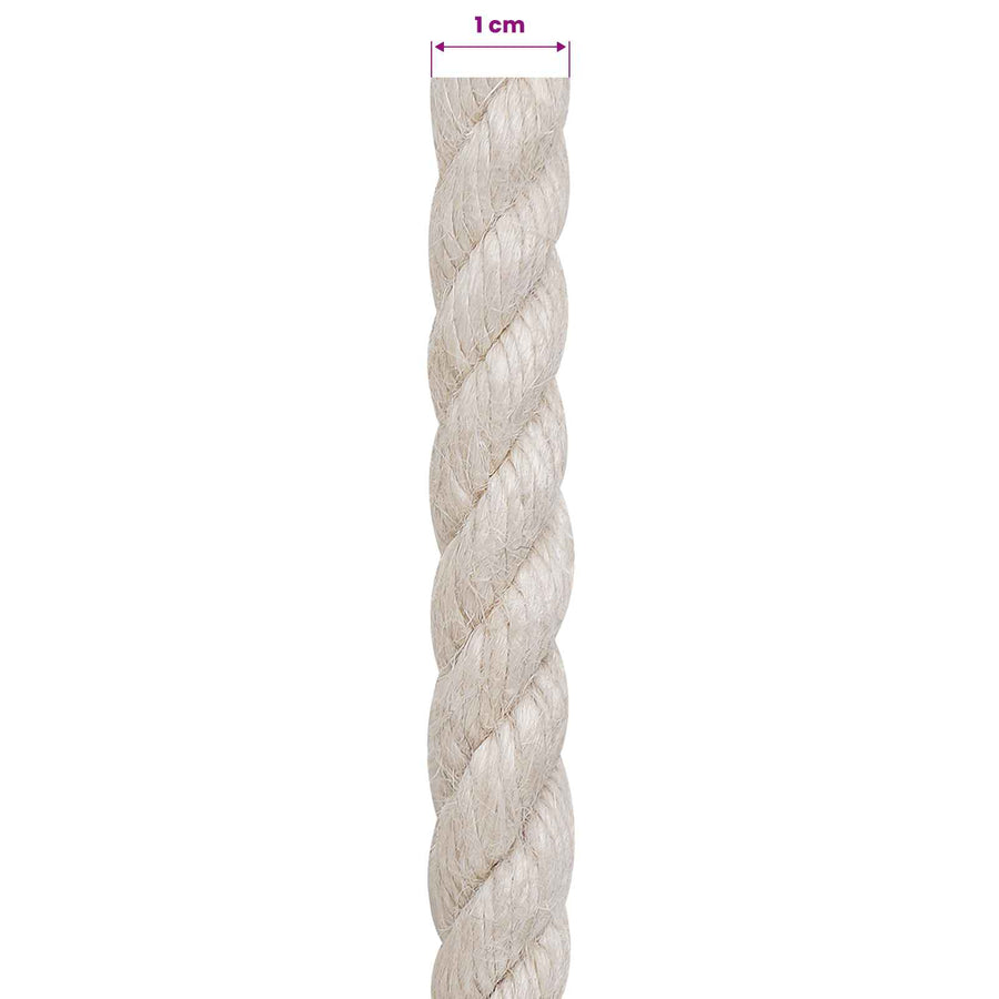 Jute Touw 10 Wit 100% Tossa jute