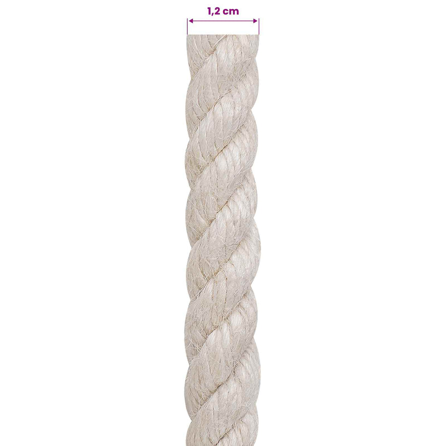 Jute Touw 12 Wit 100% Tossa jute