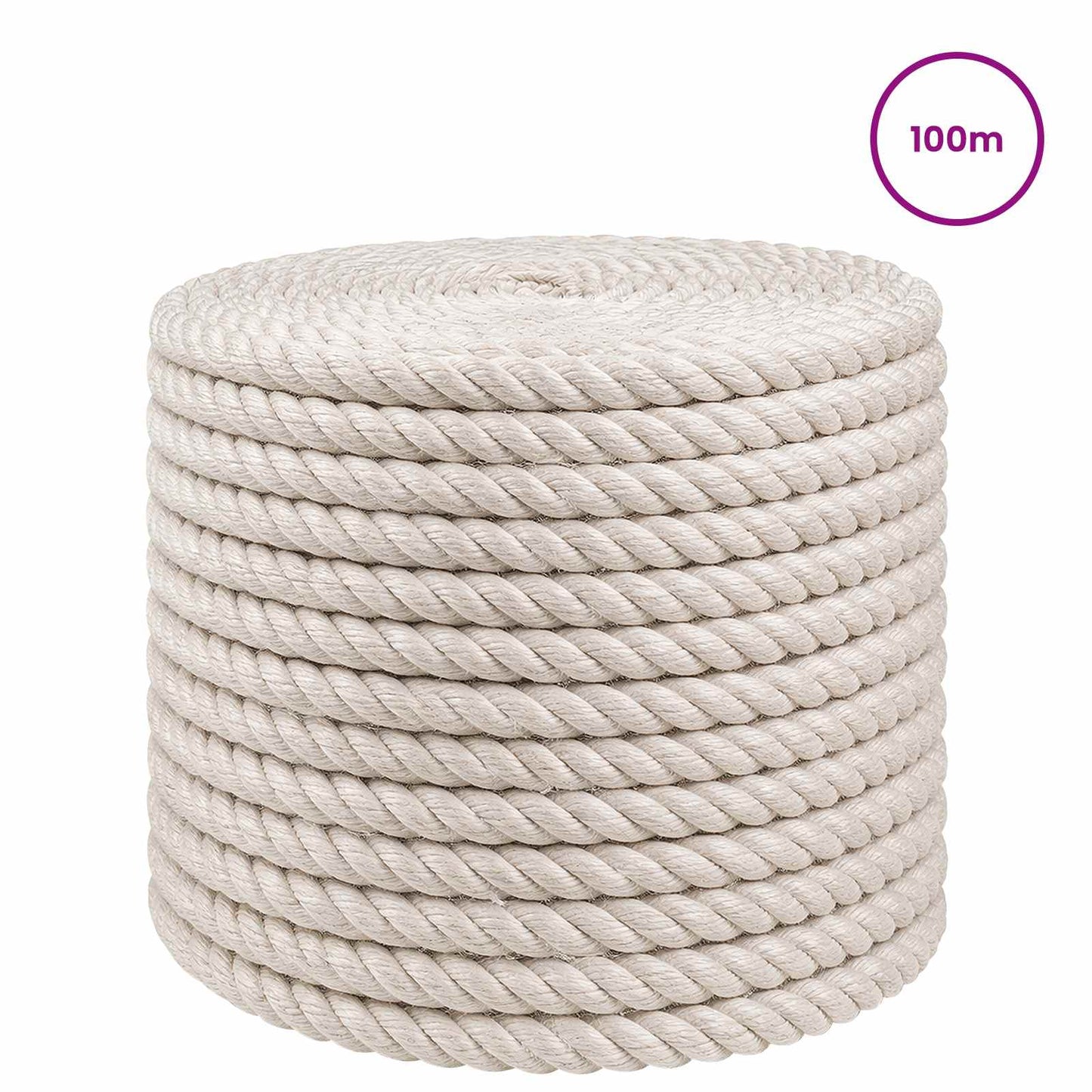 Jute Touw 12 Wit 100% Tossa jute