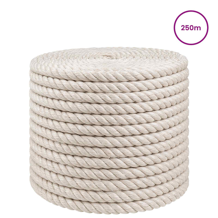 Jute Touw 12 Wit 100% Tossa jute