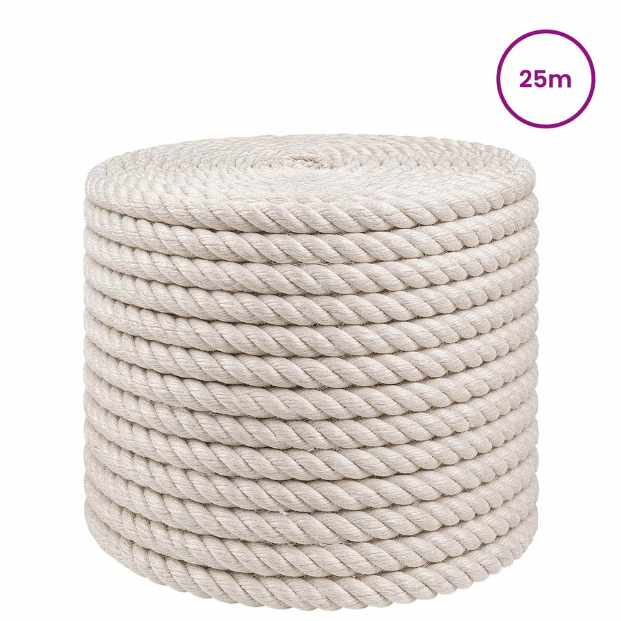 Jute Touw 14 Wit 100% Tossa jute