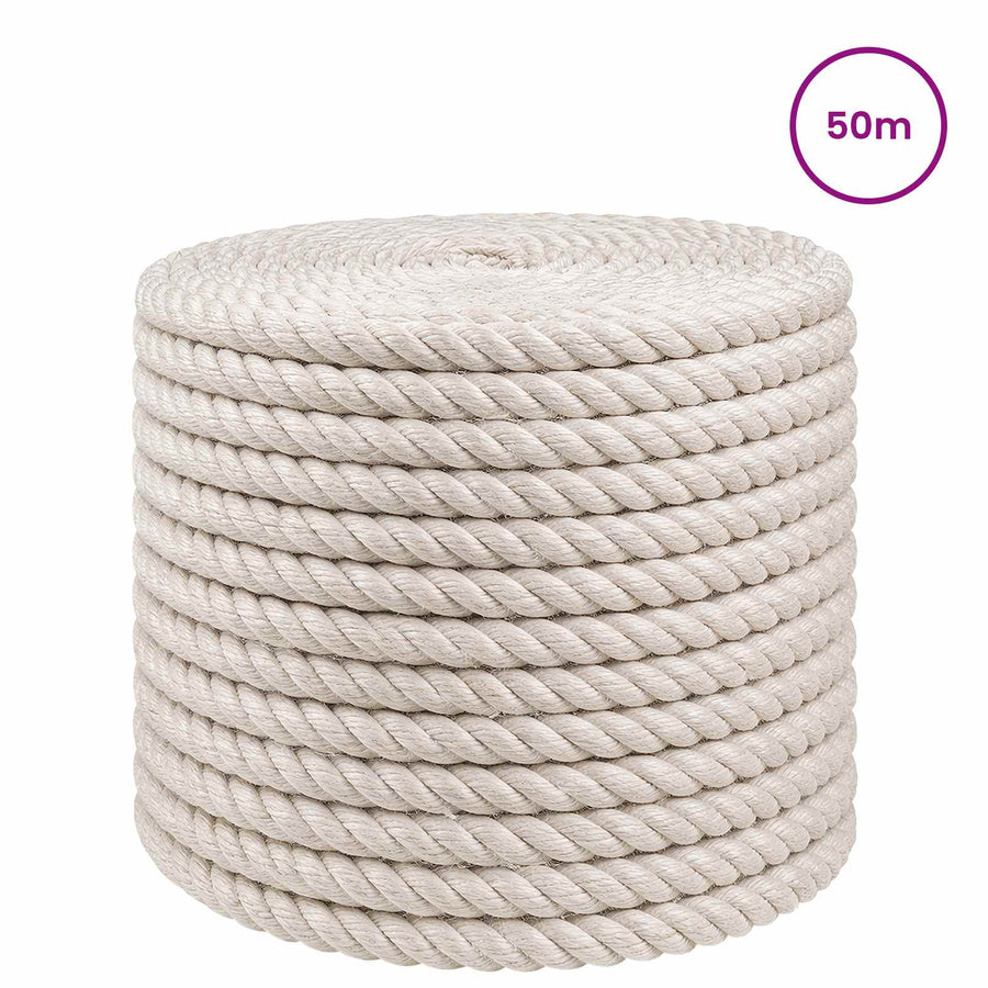 Jute Touw 14 Wit 100% Tossa jute