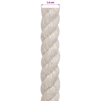 Jute Touw 14 Wit 100% Tossa jute