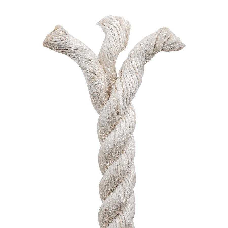 Jute Touw 16 Wit 100% Tossa jute
