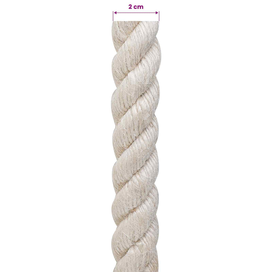 Jute Touw 20 Wit 100% Tossa jute