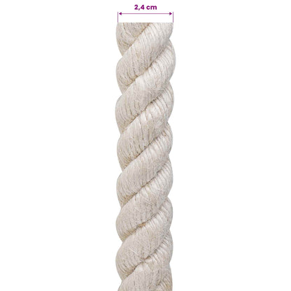 Jute Touw 24 Wit 100% Tossa jute