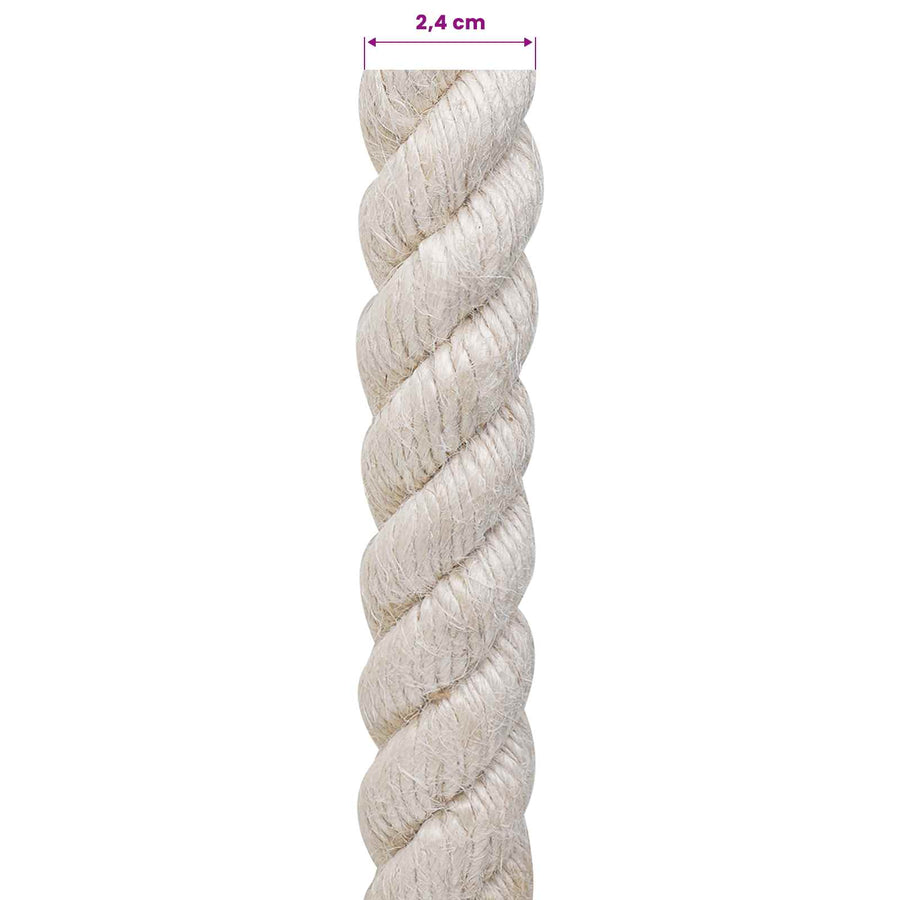 Jute Touw 24 Wit 100% Tossa jute