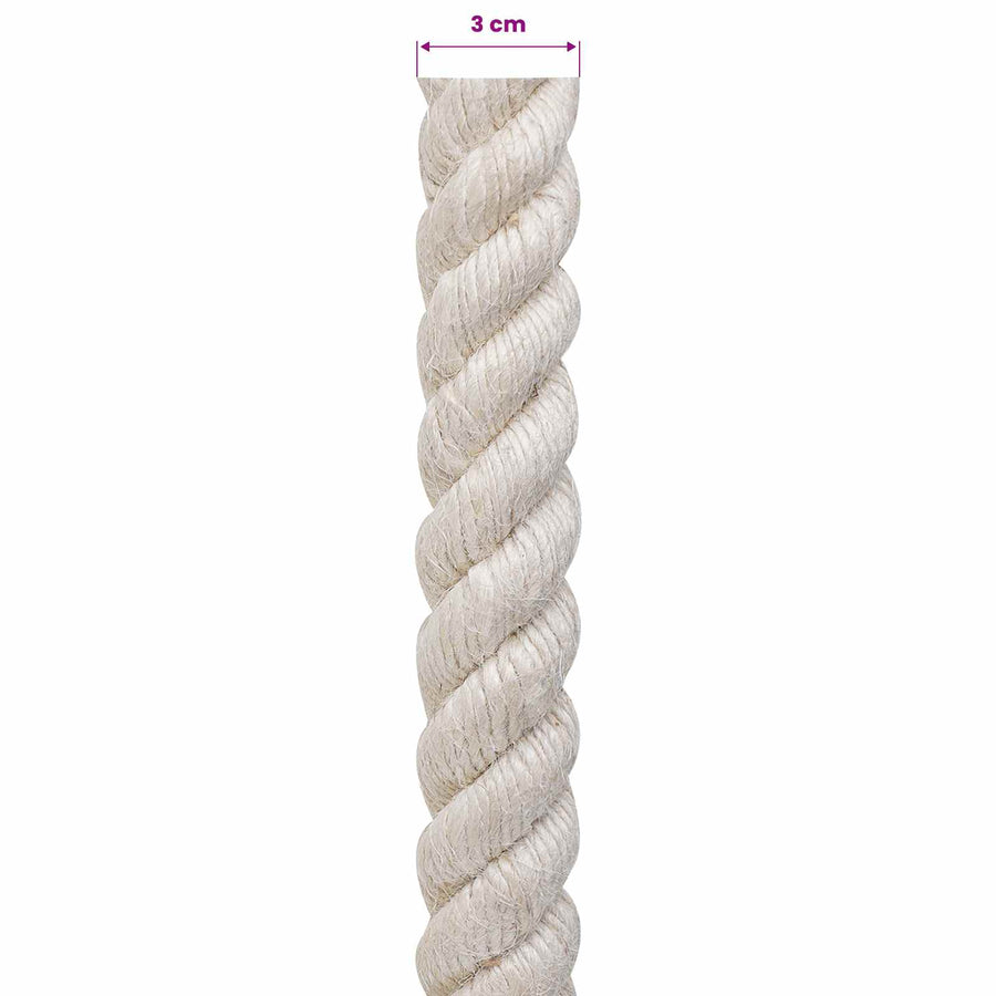 Jute Touw 30 Wit 100% Tossa jute