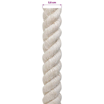Jute Touw 36 Wit 100% Tossa jute