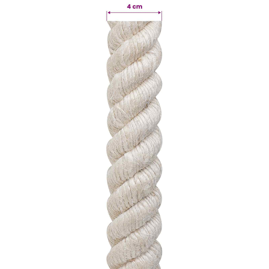 Jute Touw 40 Wit 100% Tossa jute