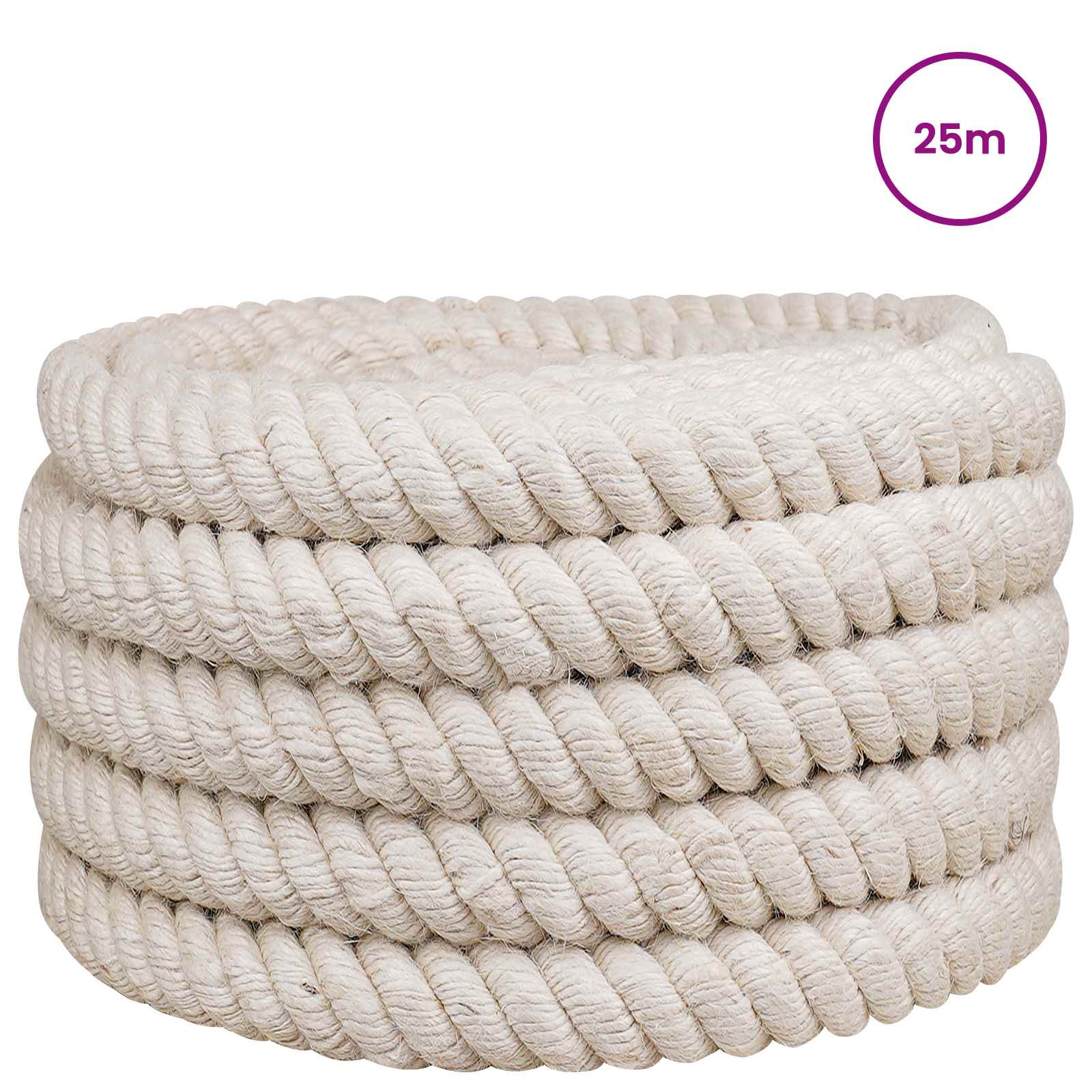 Jute Touw 40 Wit 100% Tossa jute