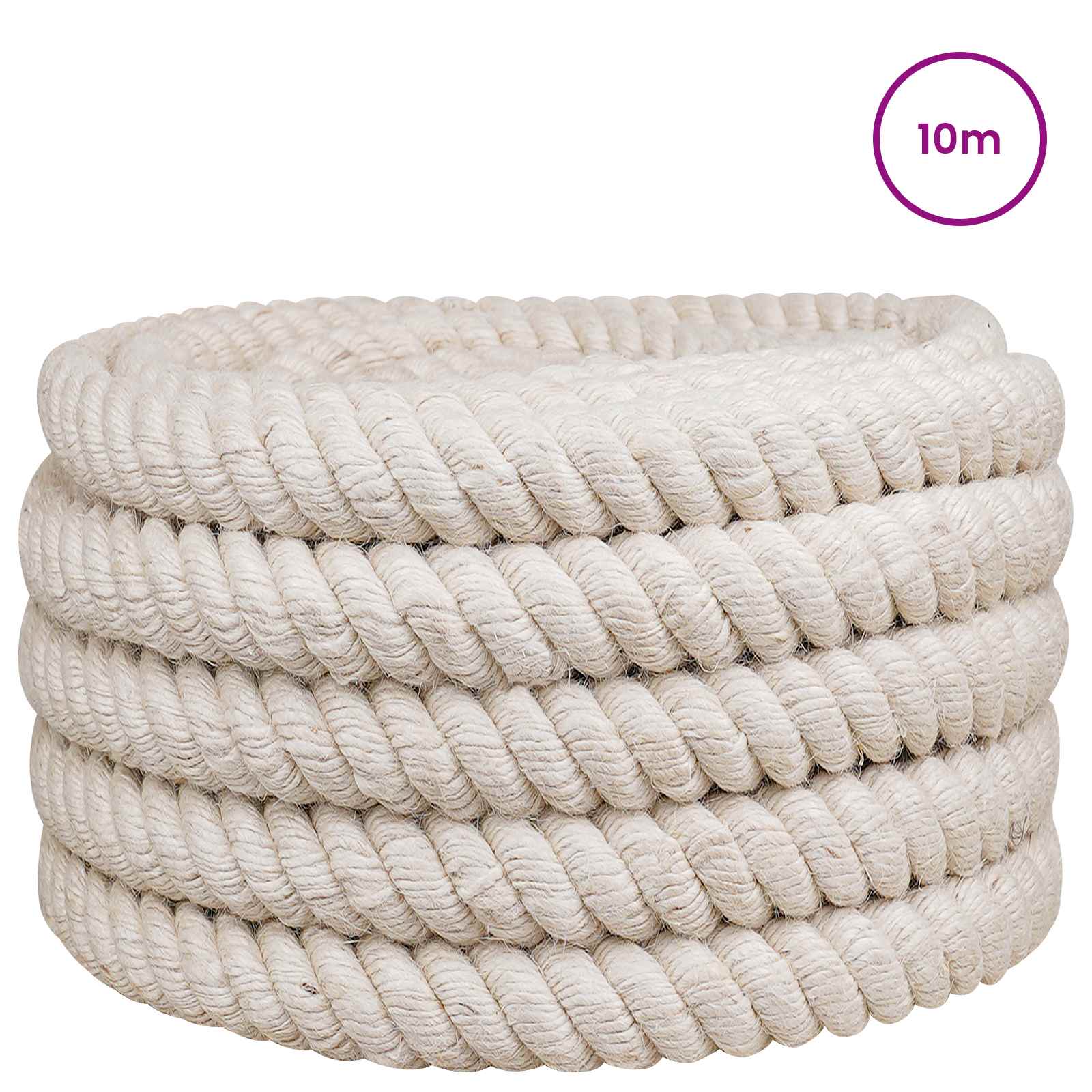 Jute Touw 50 Wit 100% Tossa jute