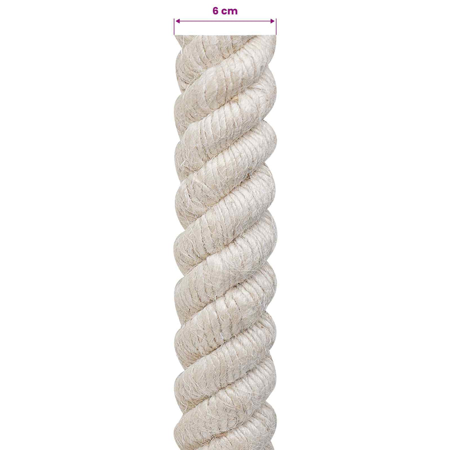 Jute Touw Wit 100% Tossa jute