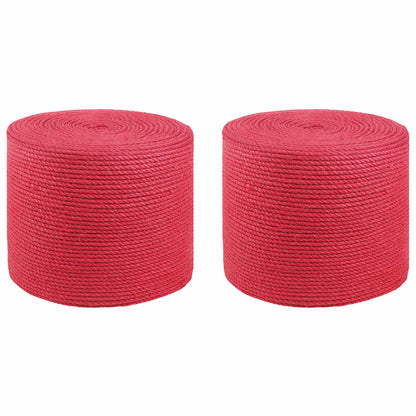Jute Touw 2 pcs Rood 100% Tossa jute