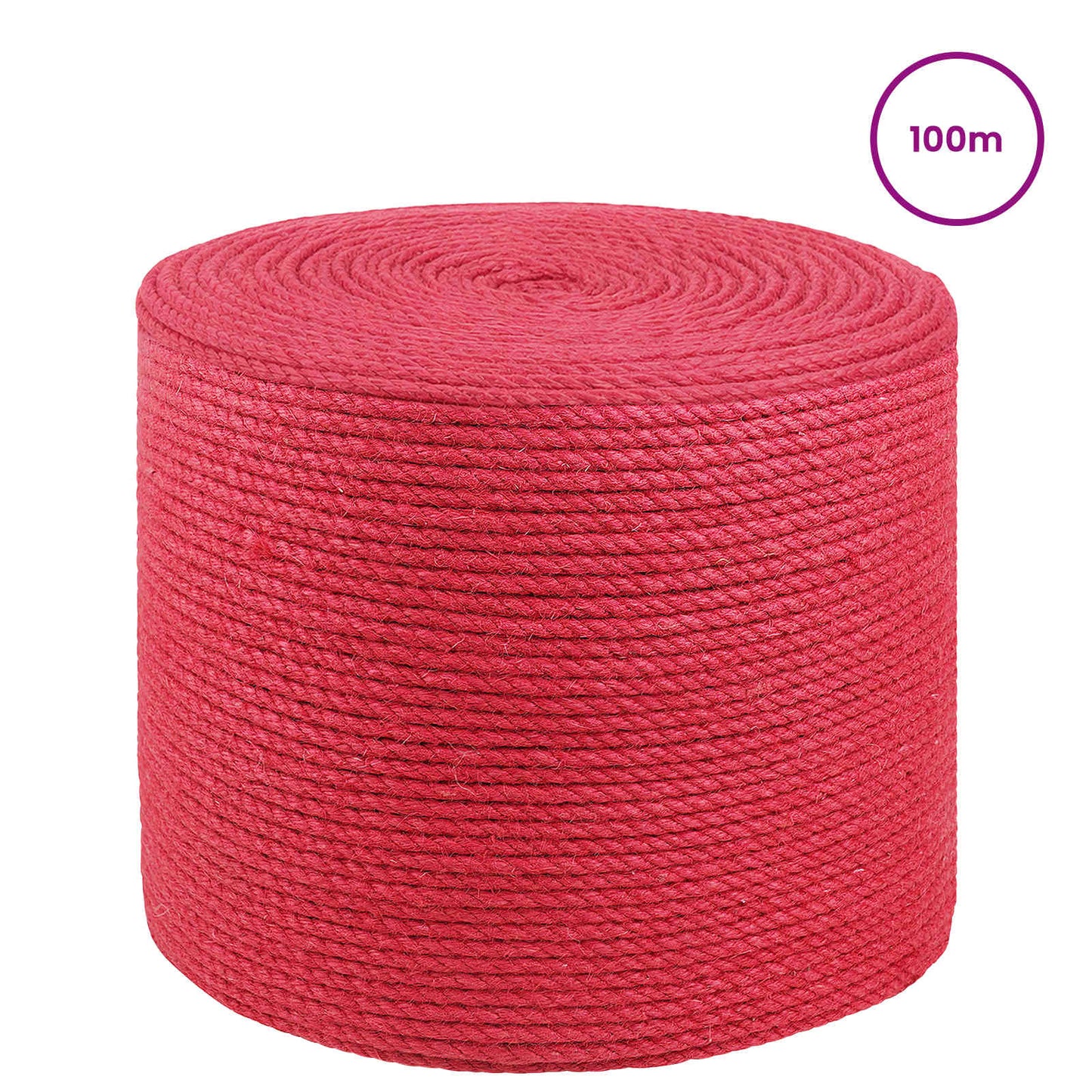 Jute Touw Rood 100% Tossa jute