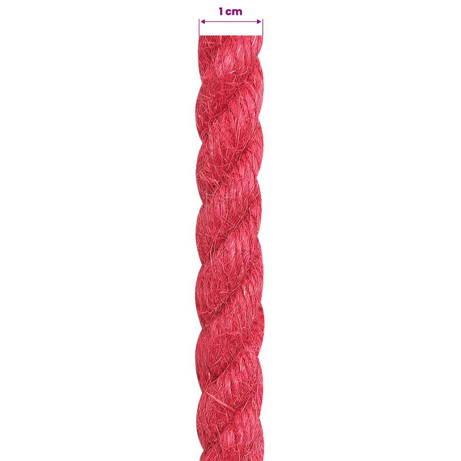 Jute Touw Rood 100% Tossa jute