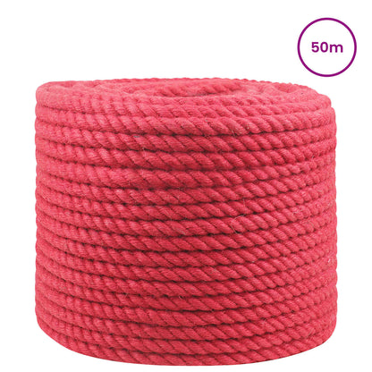 Jute Touw Rood 100% Tossa jute