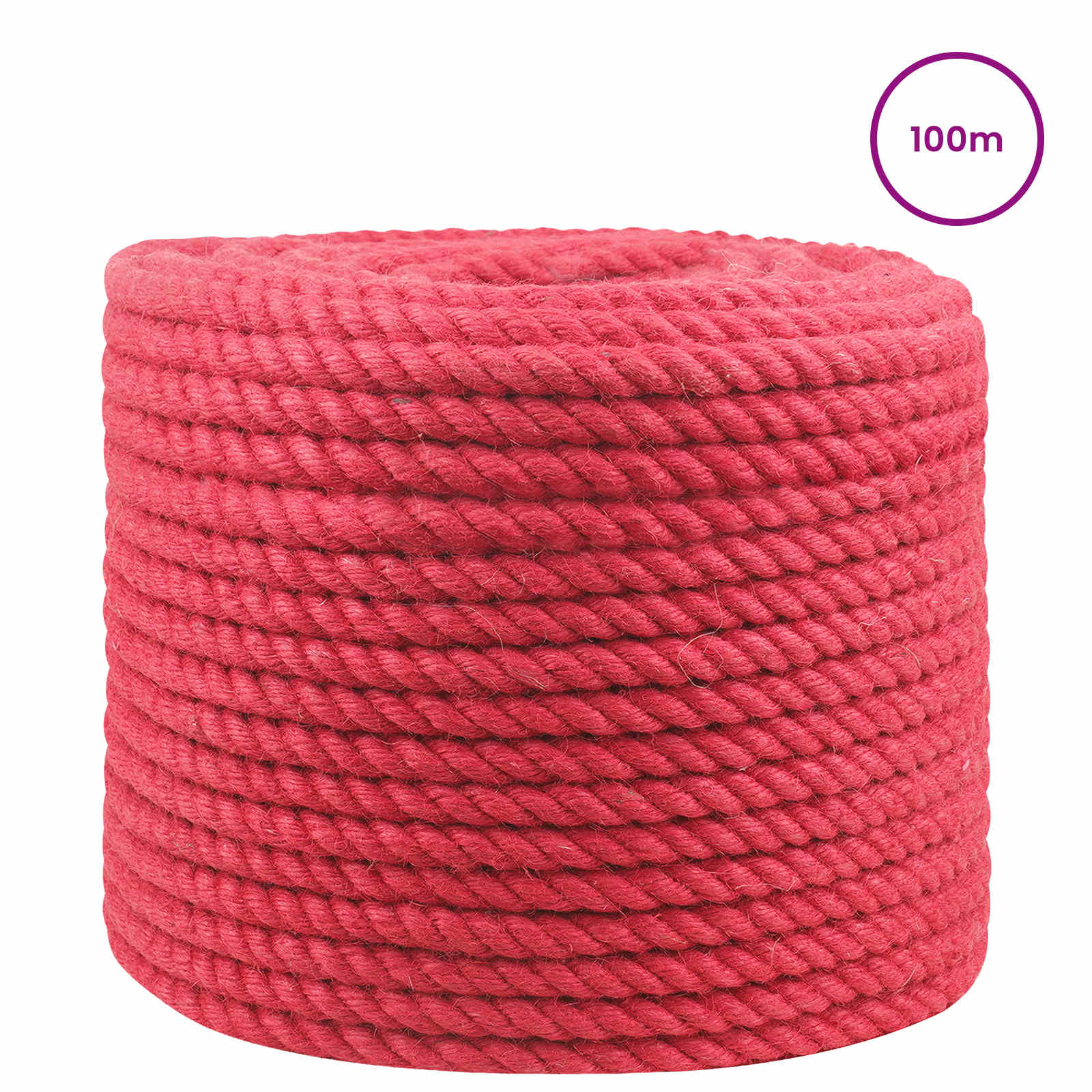 Jute Touw Rood 100% Tossa jute