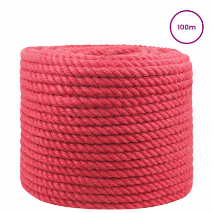 Jute Touw Rood 100% Tossa jute