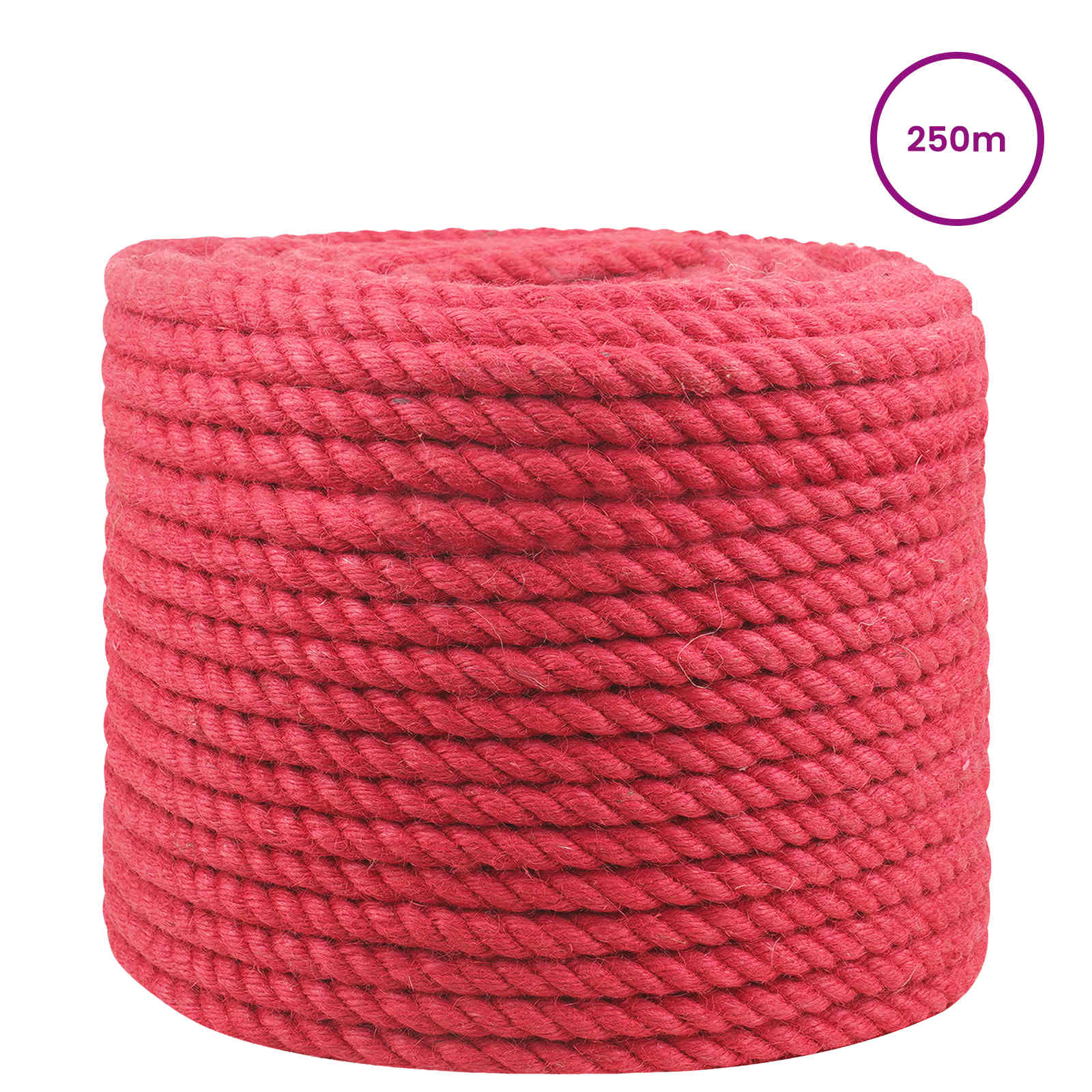 Jute Touw Rood 100% Tossa jute