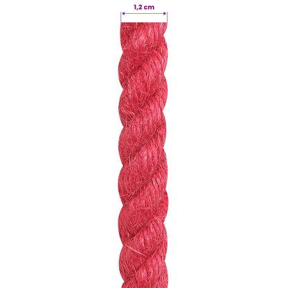Jute Touw Rood 100% Tossa jute