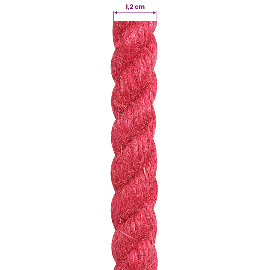 Jute Touw Rood 100% Tossa jute