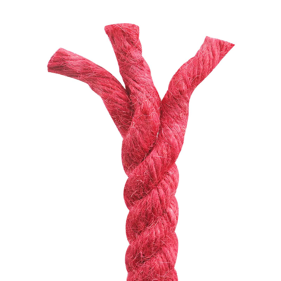 Jute Touw 14 mm Rood 100% Tossa jute