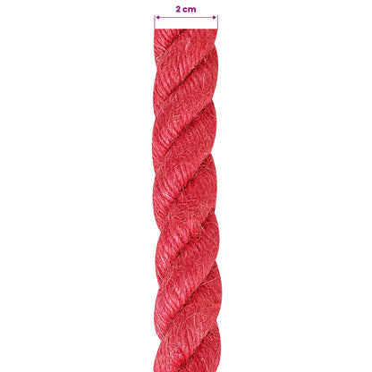 Jute Touw Rood 100% Tossa jute