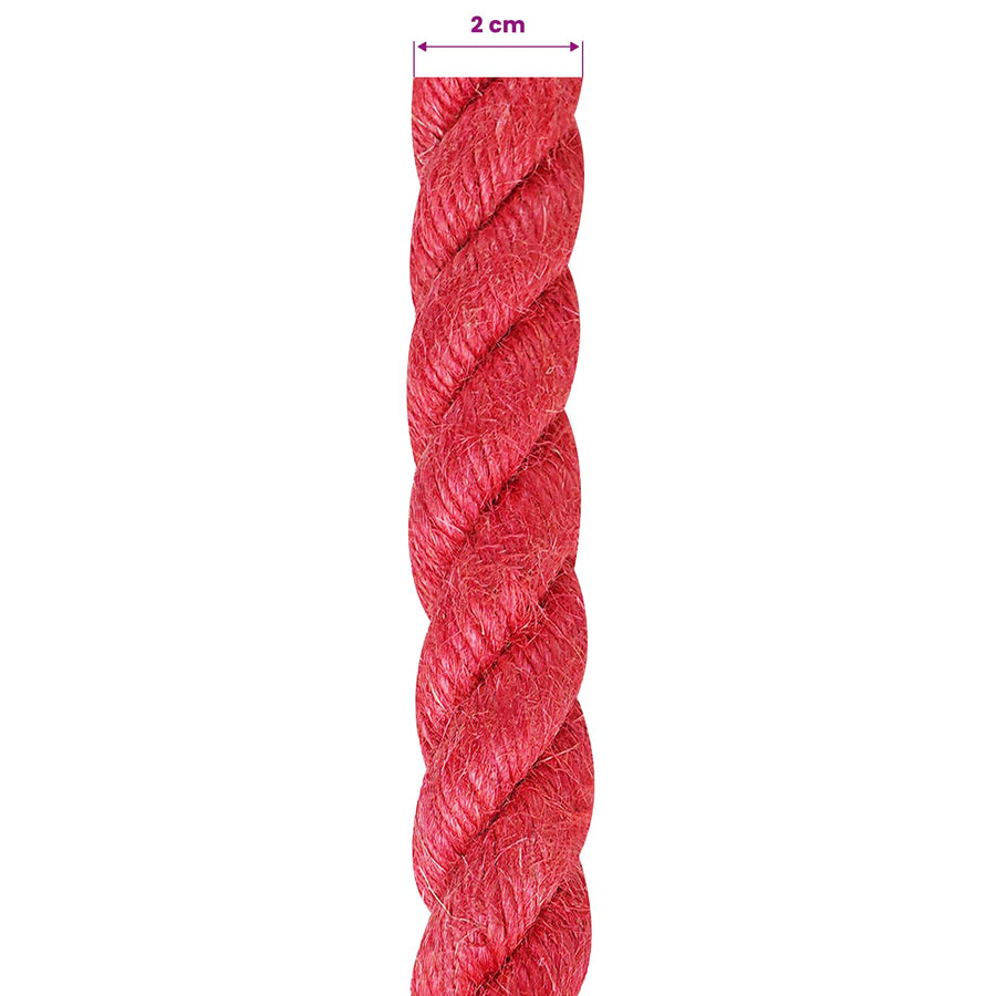 Jute Touw Rood 100% Tossa jute