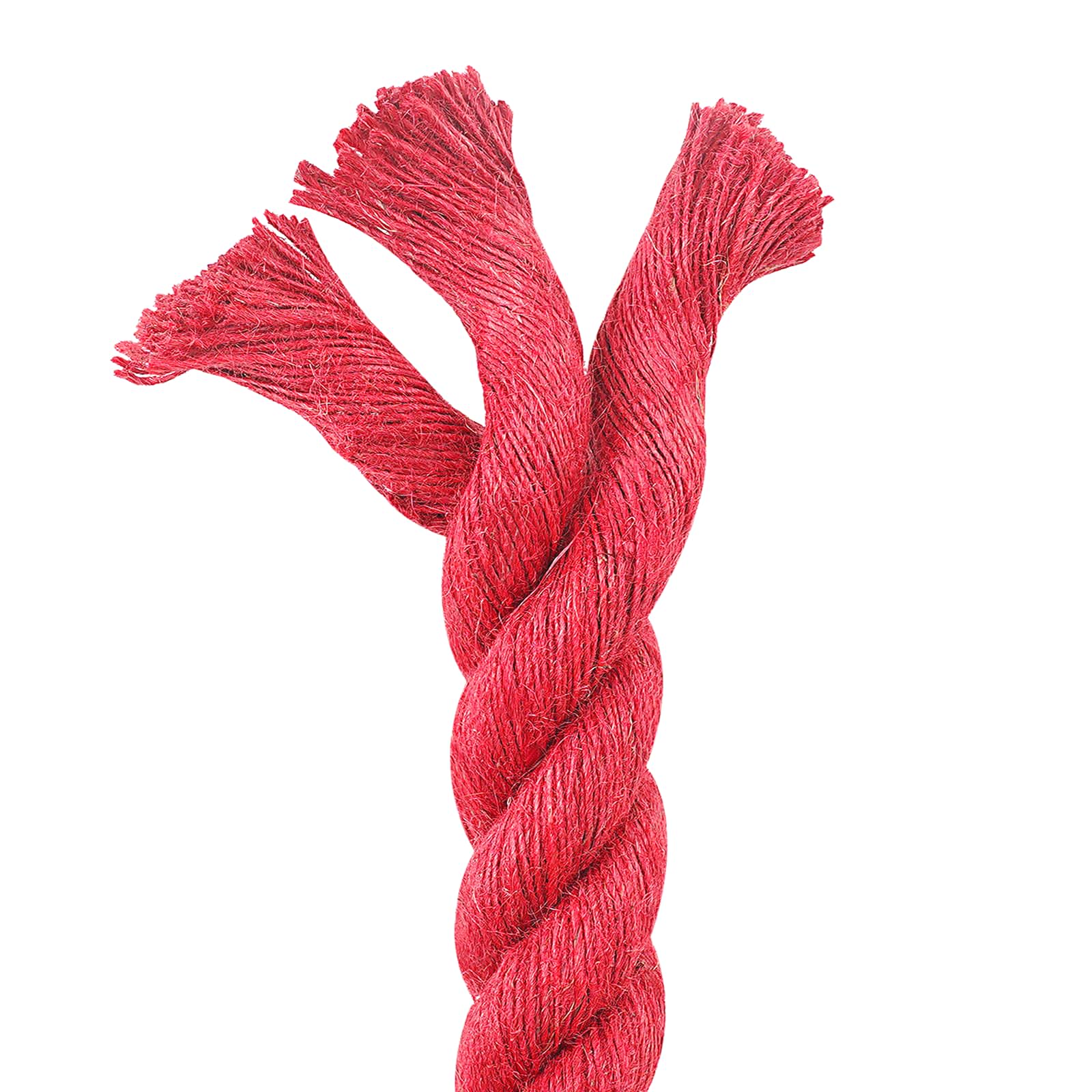 Jute Touw Rood 100% Tossa jute