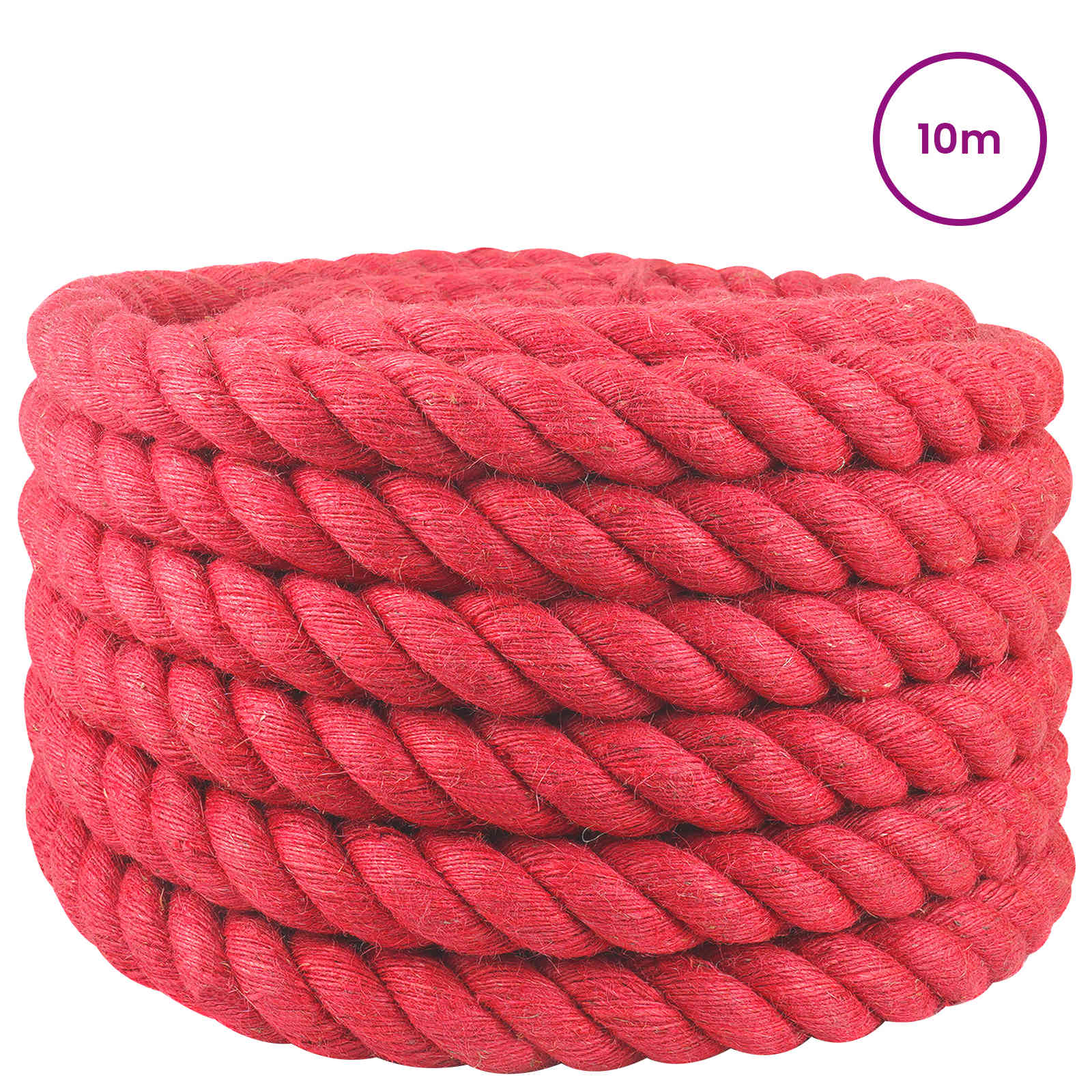 Jute Touw Rood 100% Tossa jute