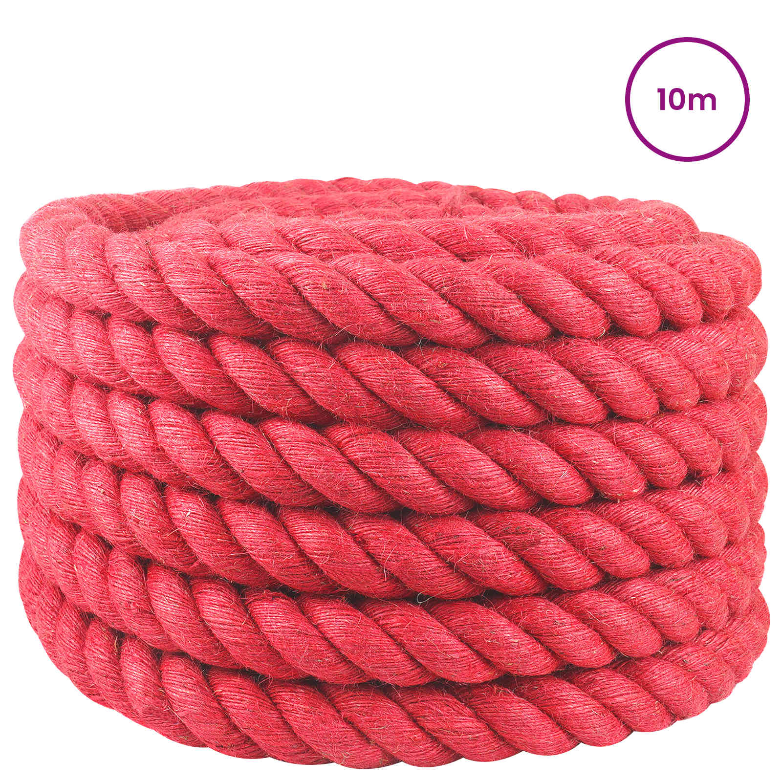 Jute Touw Rood 100% Tossa jute