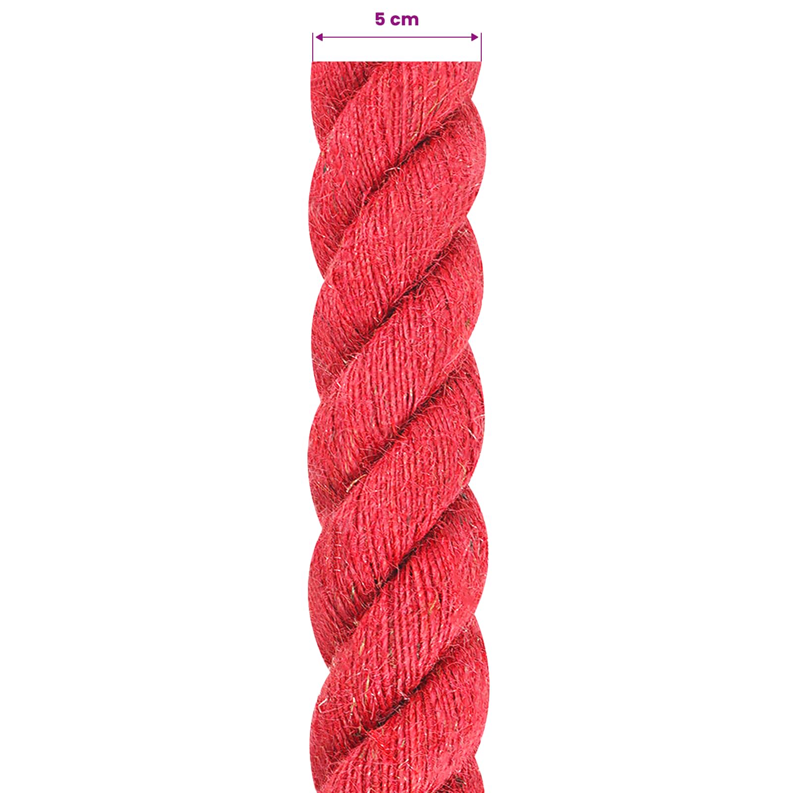Jute Touw Rood 100% Tossa jute