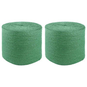 Jute touw groen 2 stuks